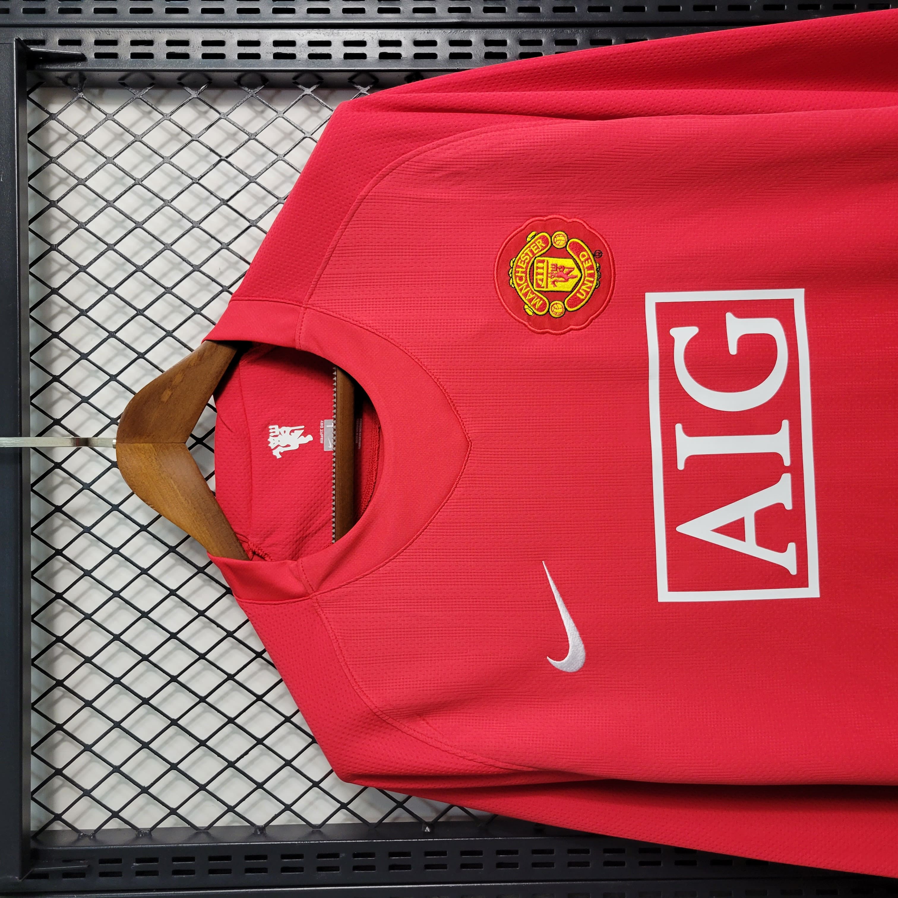 Camisa Manchester United Home 2007/08 - Versão Retro Manga Longa