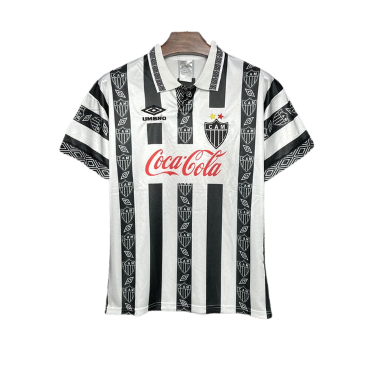 Camisa Atlético Mineiro Titular 1995 - Versão Retro - Listrada