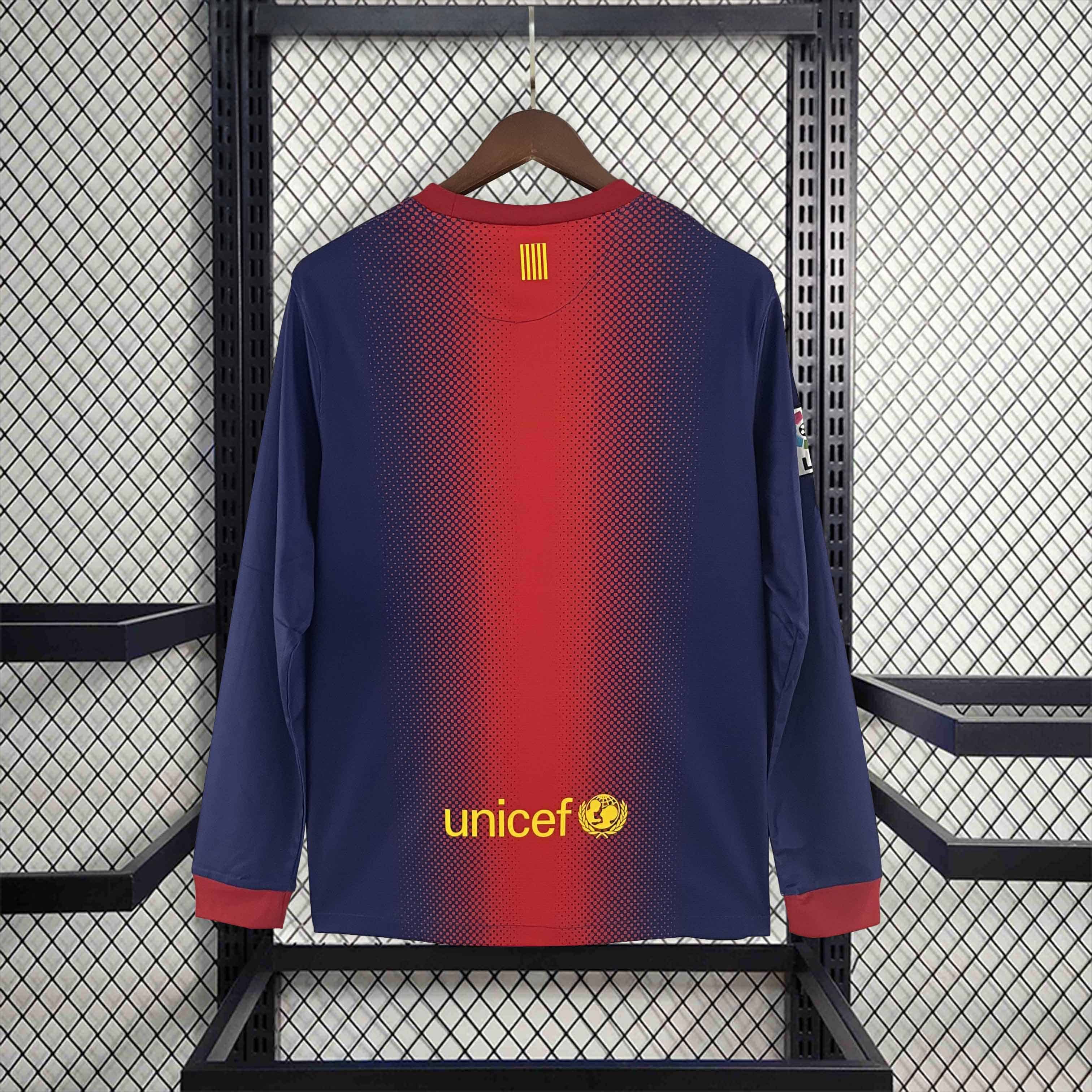Camisa Barcelona Titular 12/13 - Versão Retro Manga Longa