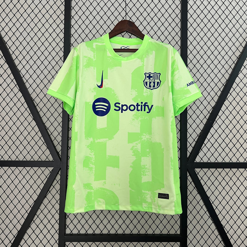 Camisa Barcelona Verde Florescente 24/25 Away