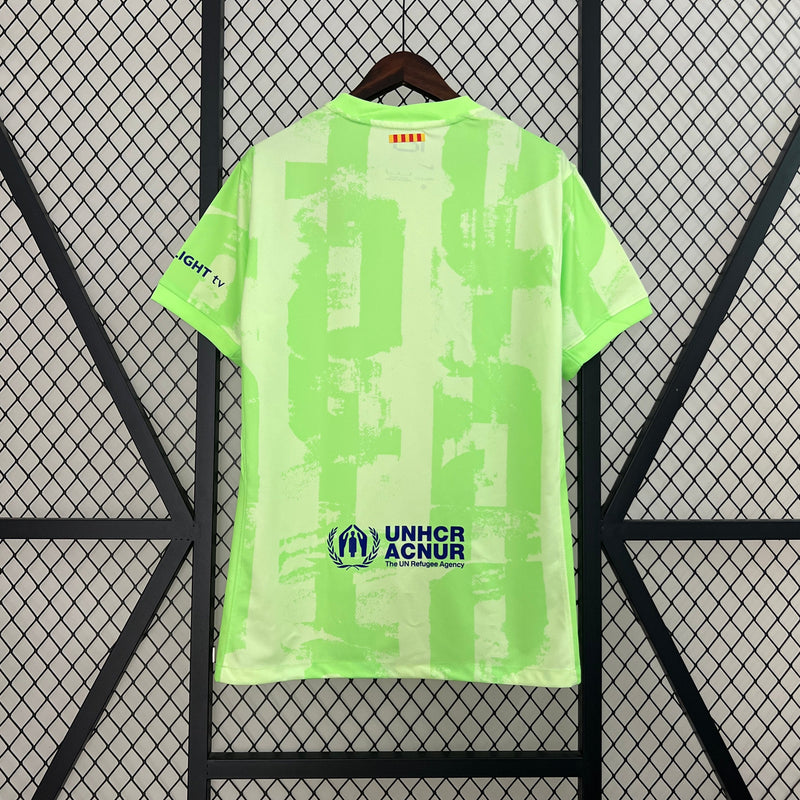Camisa Barcelona Verde Florescente 24/25 Away