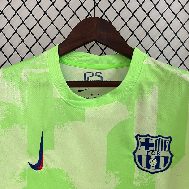 Camisa Barcelona Verde Florescente 24/25 Away