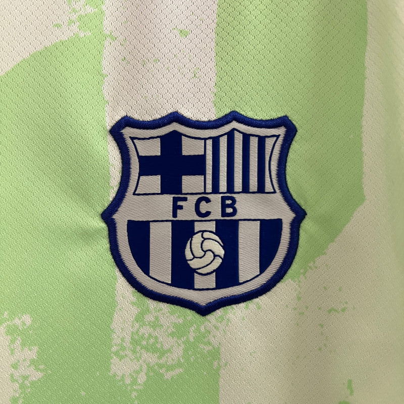Camisa Barcelona Verde Florescente 24/25 Away
