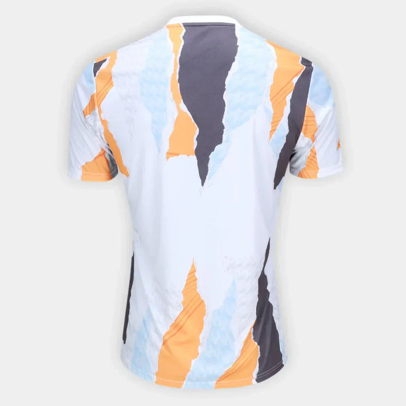 Camisa Real Madrid 25/26 Masculina - Branco+Laranja