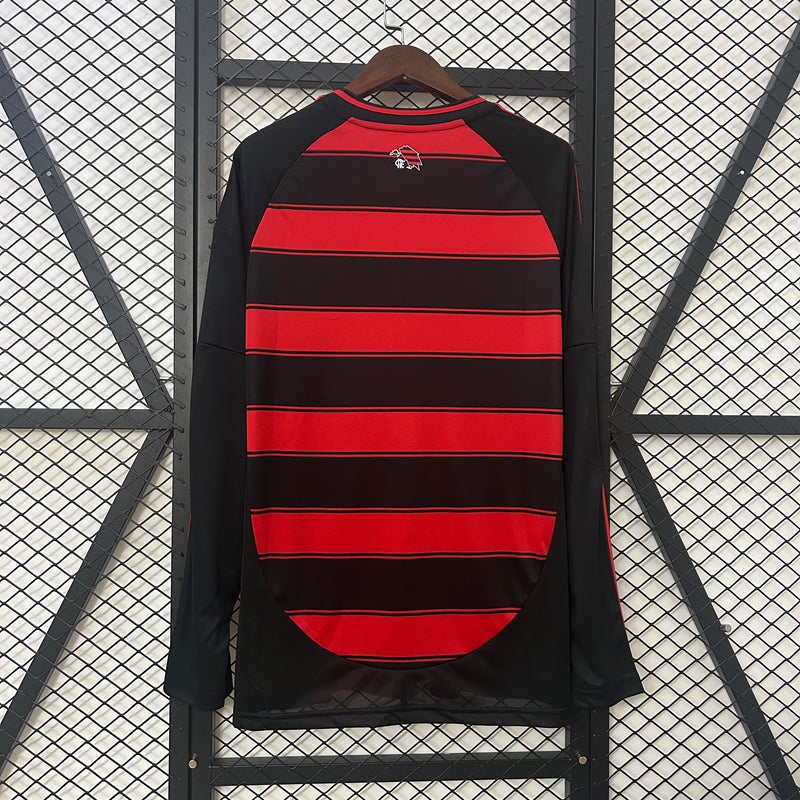 [LANÇAMENTO]-Camisa Flamengo Manga Cumprida 25∕26 Home