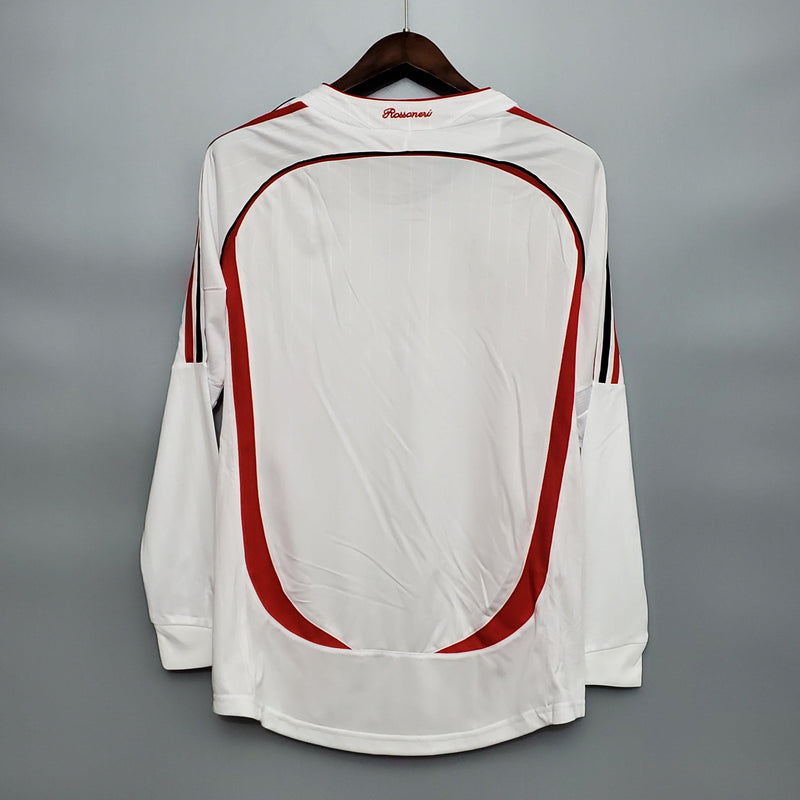 Camisa Manga Longa Milan Champions League 06/07 - Retrô