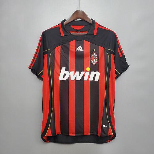 Camisa Milan 2006/2007 Vermelha e Preta - Retrô