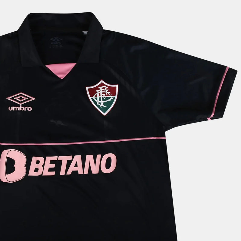 Camisa Fluminense Umbro 23/24 Goleiro Preto/Rosa
