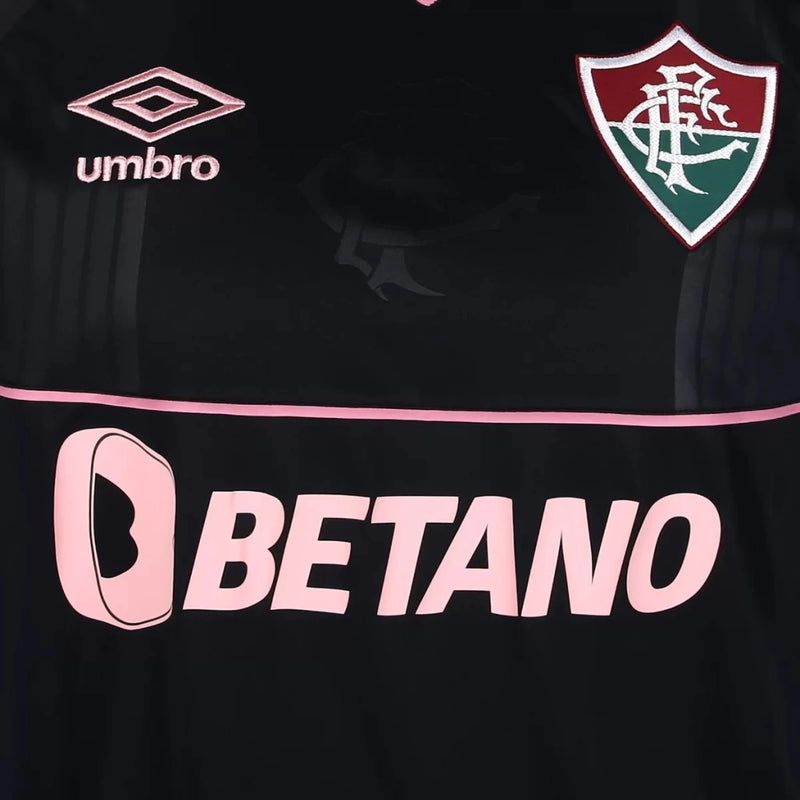 Camisa Fluminense Umbro 23/24 Goleiro Preto/Rosa