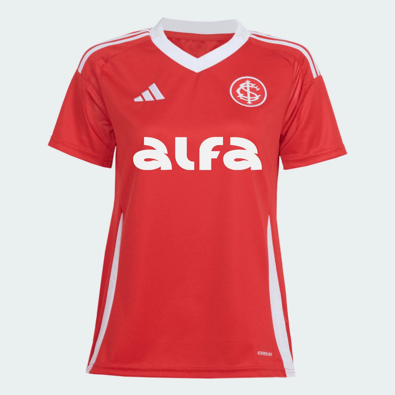 Camisa Feminina Internacional 25/26 - Home Com Patrocínios