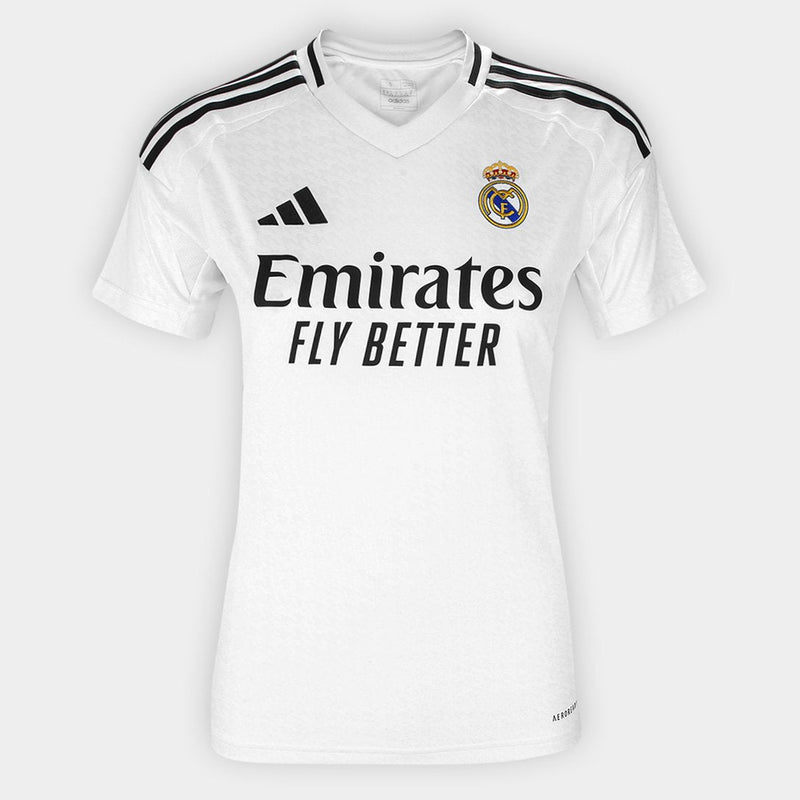 Camisa Real Madrid 24/25  Branco - Torcedor Feminina